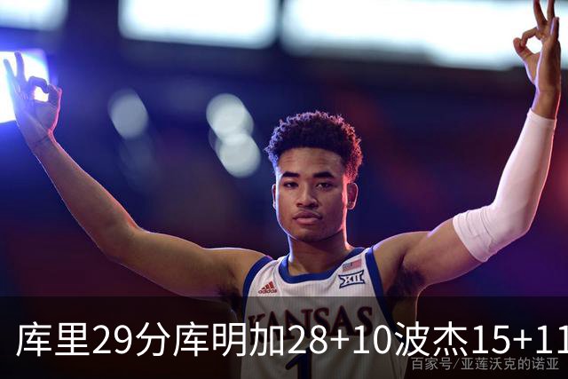 库里29分库明加28+10波杰15+11 勇士力克篮网